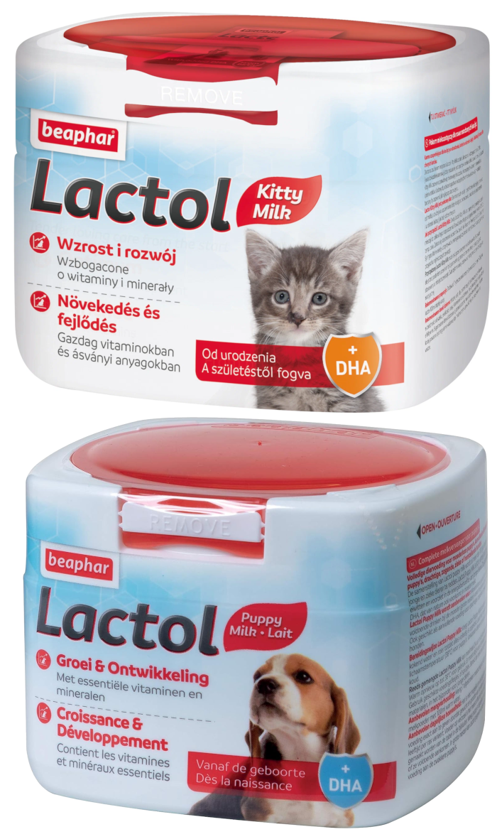 Lactol – полноценное кормление для котят и щенков при отнятии от матери, для беременных и кормящих или болеющих кошек и собак